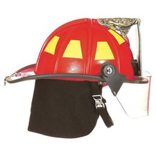 FIRE-DEX  Fire Helmet,Red,Traditional 6CCD9