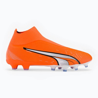 Puma Ultra Match + LL FG/AG (Size 7.5) ''Ultra Orange/White'' Men's Soccer Cleats