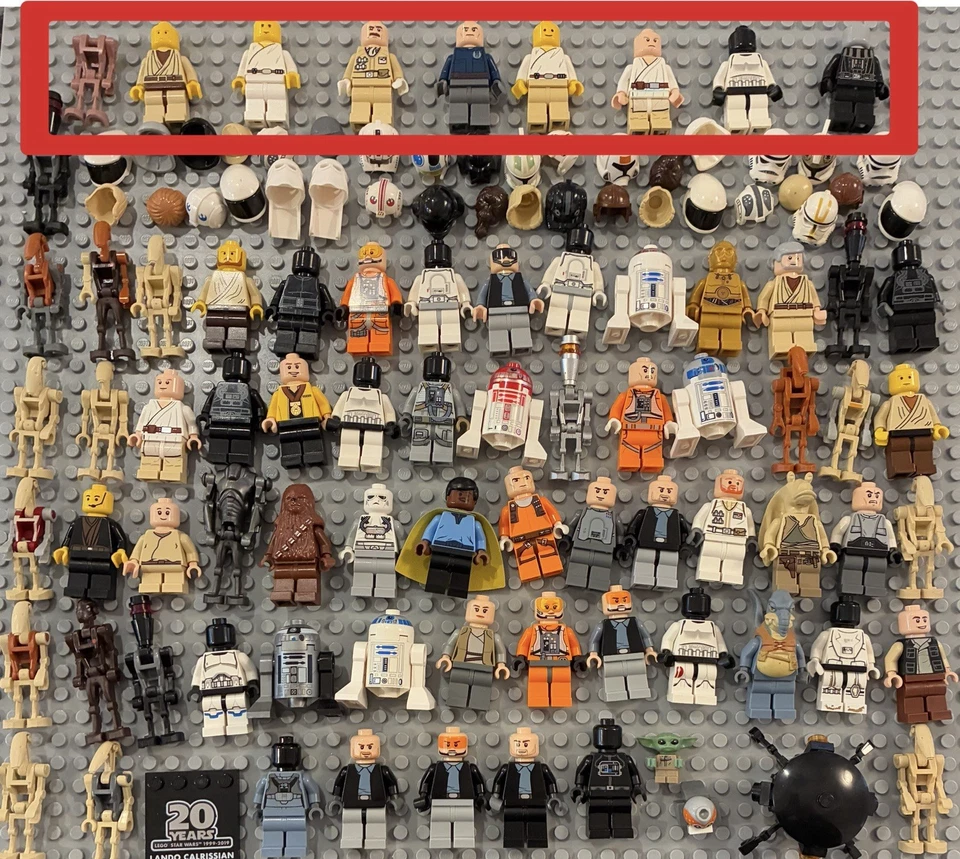 LEGO Star Wars Minifigure Lot Lando Skywalker StormTrooper Droid Darth 76 Figs - Image 2 of 4