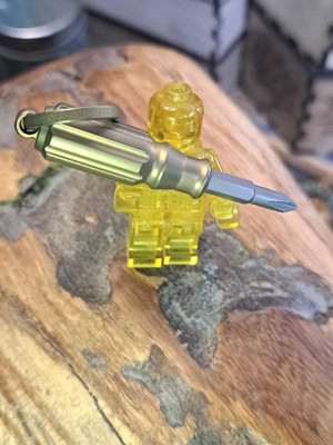 Mini Titanium  Screwdriver  With Upgraded Titanium Keyring 