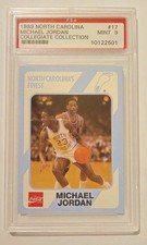 1989 North Carolina Michael Jordan #17 Collegiate Collection GRADED PSA MINT 9