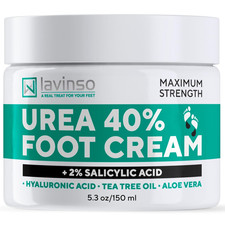 Lavinso Urea Cream 40 Percent for Feet with Maximum Strength - Foot Cream for Ca