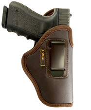 IWB Brown Soft Leather Holster EcoMaxx - You'll Forget It's On Choose Gun Model