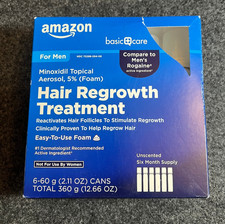 Amazon Minoxidil 5 Men Hair Regrowth Solution Treatment 6 bottles Exp 10/26