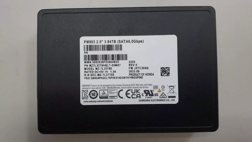Samsung PM893 2.5"  3.84TB (MZ7L33T8HBLT-00W07) SATA III TLC SSD