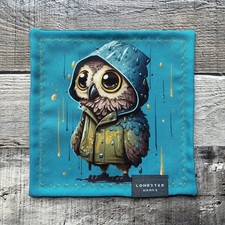 Rainy Day Owl Microfiber EDC Hank Everyday Carry Lens Cleaning Cloth