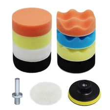Car Polishing Buffing Kit 3Inch Drill Pad Pads, Wool Pads,... 
