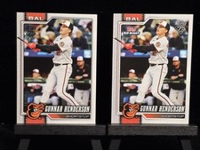 2) 2026 Topps Gunnar Henderson Rip Night #BB9 Exclusive + Base #46