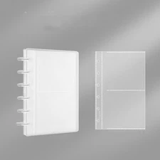 1 Pc Clear Plastic Flipchart (20 Pages) For Movie Ticket Photo Hand Drawn Notes