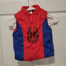 Marvel Spiderman Vest Toddler Size 4T & Hat