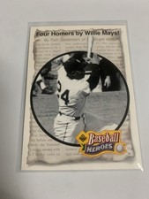1992 Upper Deck Heroes Four Homers By Willie Mays 