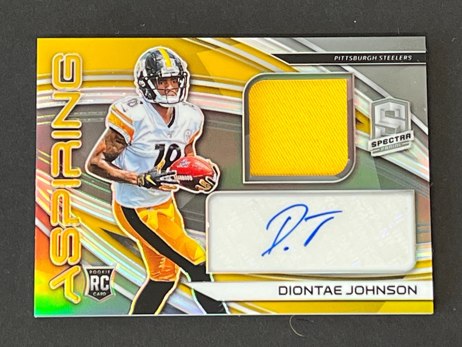 Diontae Johnson 2019 Spectra  Aspiring Patch Auto RC #ed 95/199