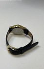 Timex Gold Tone Black Leather Band Ladies Watch 11.4g — photo 3