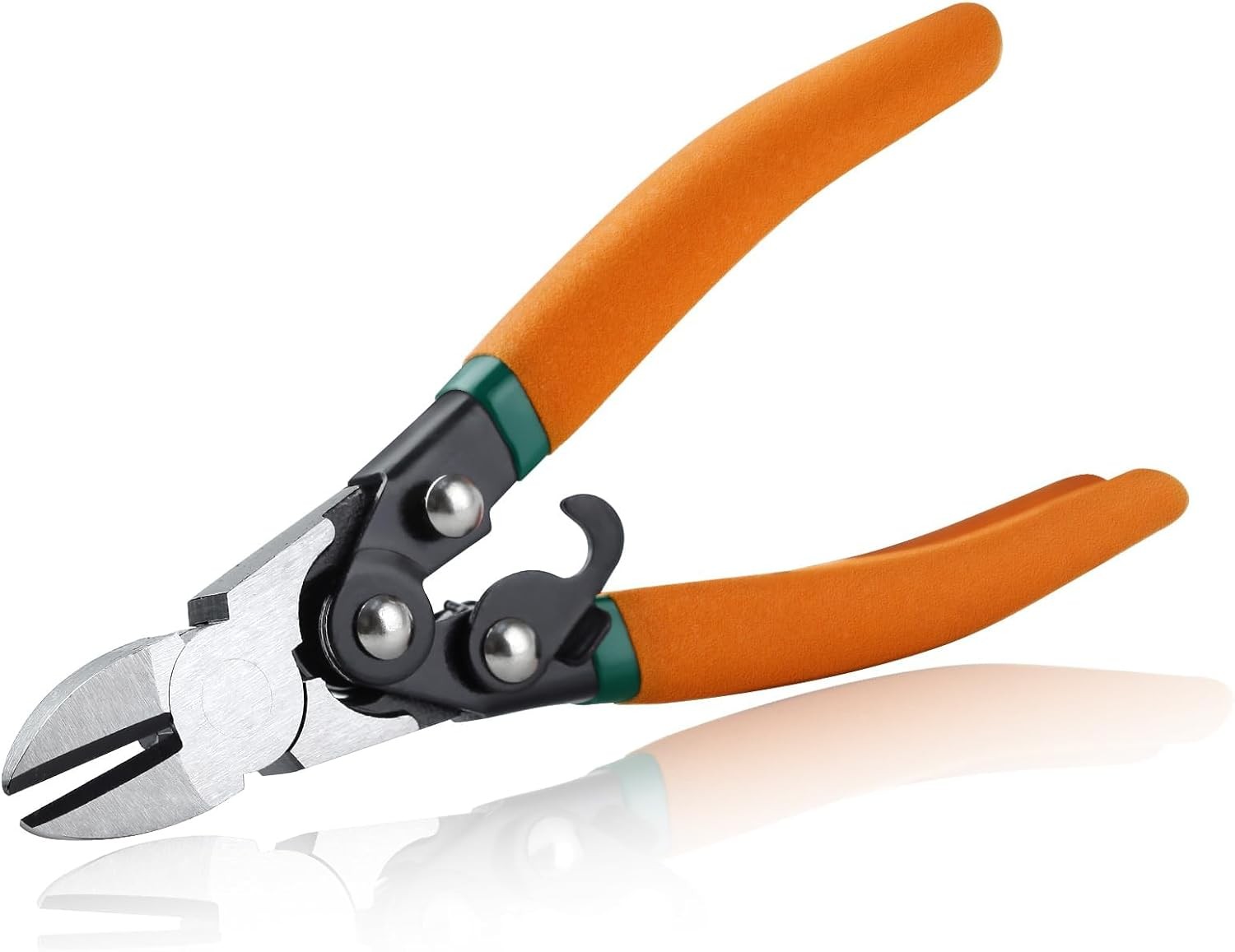 SPEEDWOX Compound Action Diagonal Cutters 6.5-Inch Wire Medium, Orange 