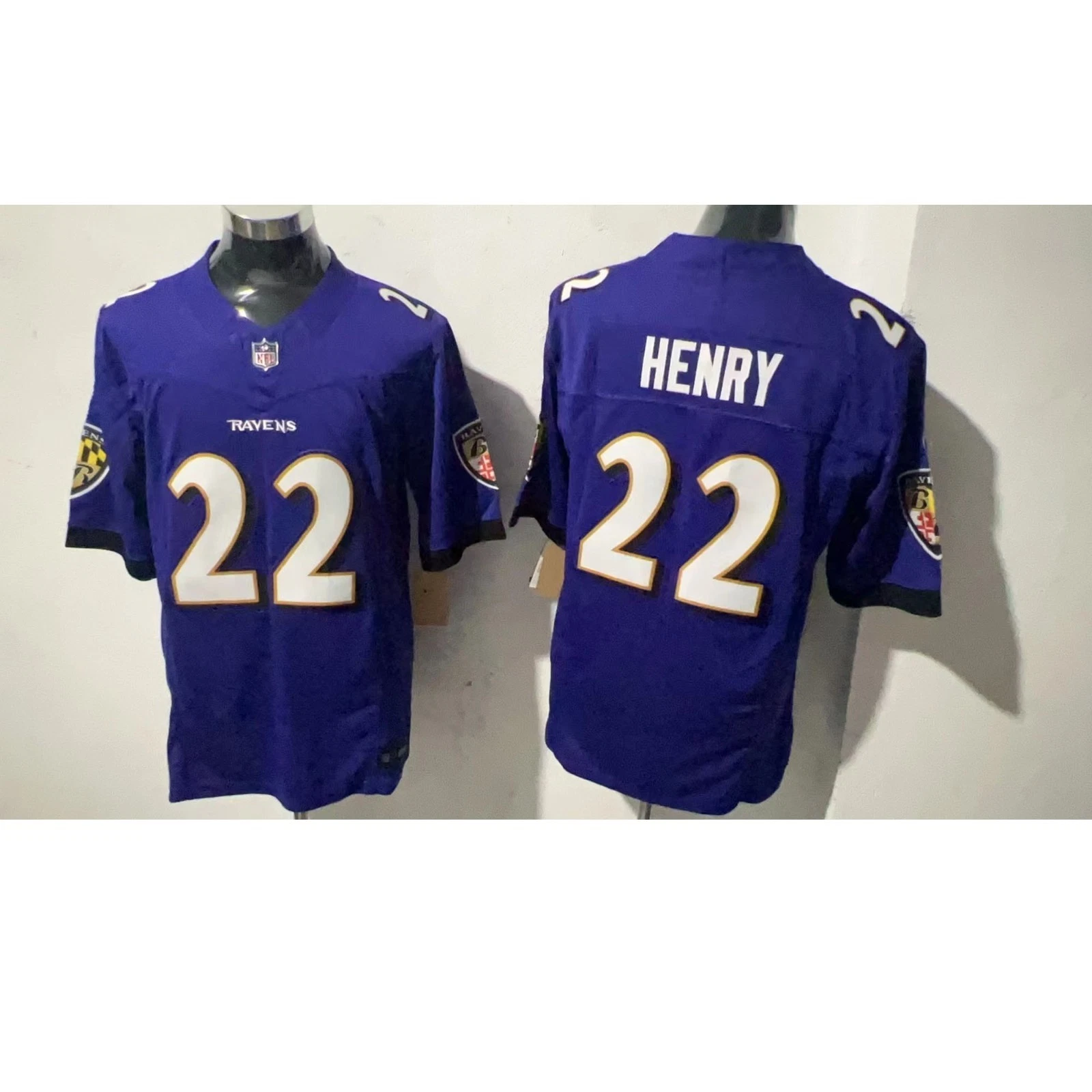 Ravenss Men's/Youth#22 Derrick Henry Player Jersey All Size