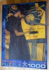 Eurographics Gustav Klimt - The Music 1000 Piece Puzzle New in Box Made in USA 