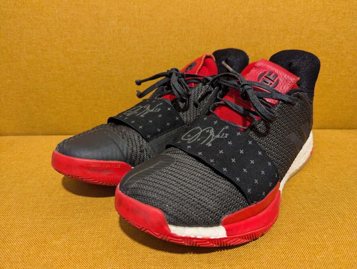 アディダス adidas Harden Vol.3 黒・赤・オレンジ　27.5 ADIDAS HARDEN VOL.3 BLACK SCARLET Red AQ0034 James Men 9