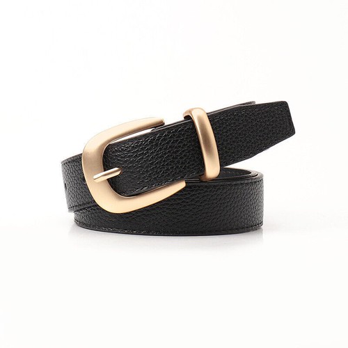 New Unisex Trendy Ins Belt Versatile Work Pin Buckle Leather Sleek Fahion Decor - Picture 6 of 13