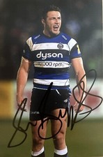 Sam Burgess Hand Signed Bath Rugby Union 6x4 Photo