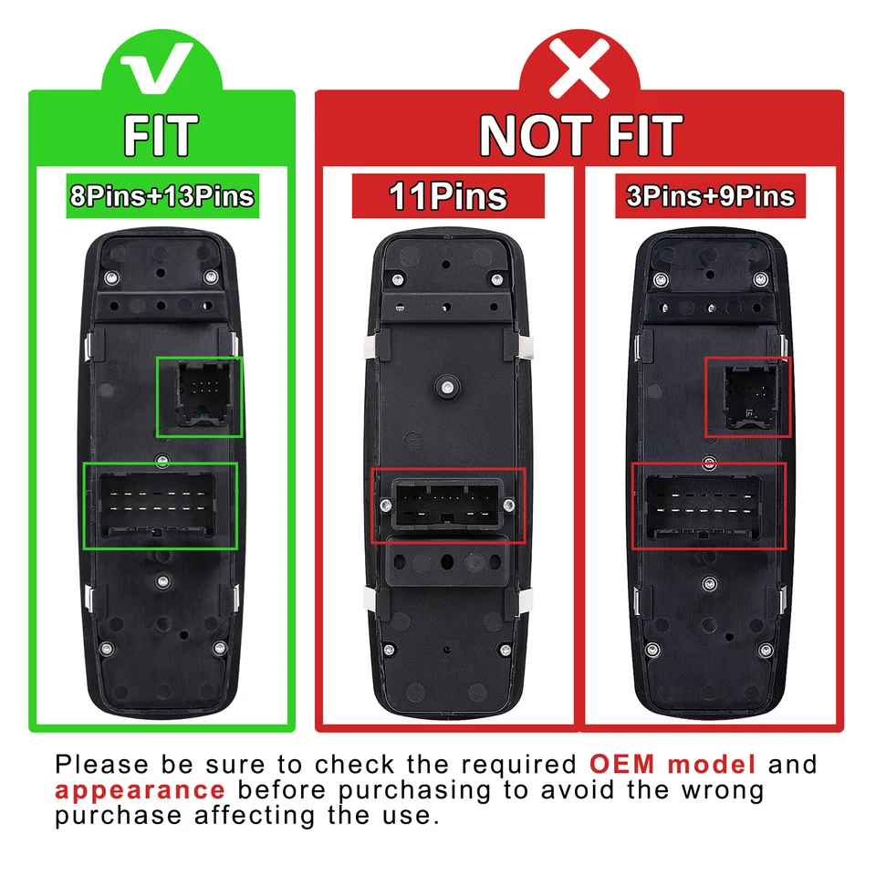 Power Window Switch Control for 07-16 Dodge Journey Nitro Jeep Liberty 4602632AC Foto 3 de 4