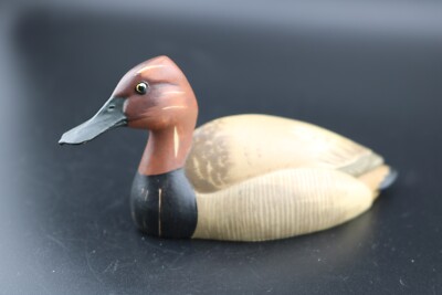 Canvas Back Duck ANRI Wildlife Collection Miniature Figurine Italy Hand Painted