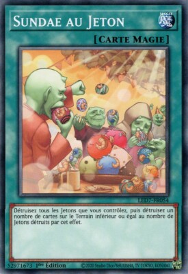 Yu Gi Oh! Eisbecher mit Jeton LED7-FR054 Commune auf Französisch