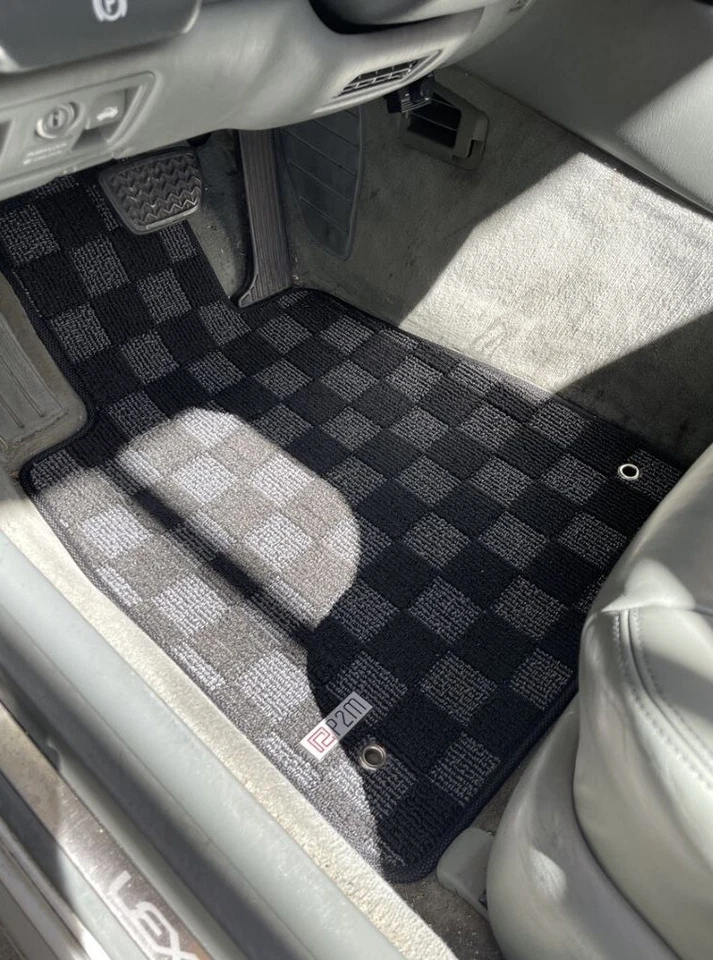 Juego de 4 alfombrillas a cuadros P2M fase 2 F&R para Lexus LS400 UCF20 95-00 Foto 2 de 4