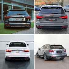 DIFFUSORE S4 LOOK 🔹AUDI 🔹 A4 B9 S-LINE 2020-2022 POSTERIORE SOTTO PARAURTI