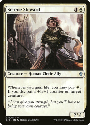 4 Serene Steward 4x x4 - NM - Battle for Zendikar - SPARROW MAGIC mtg