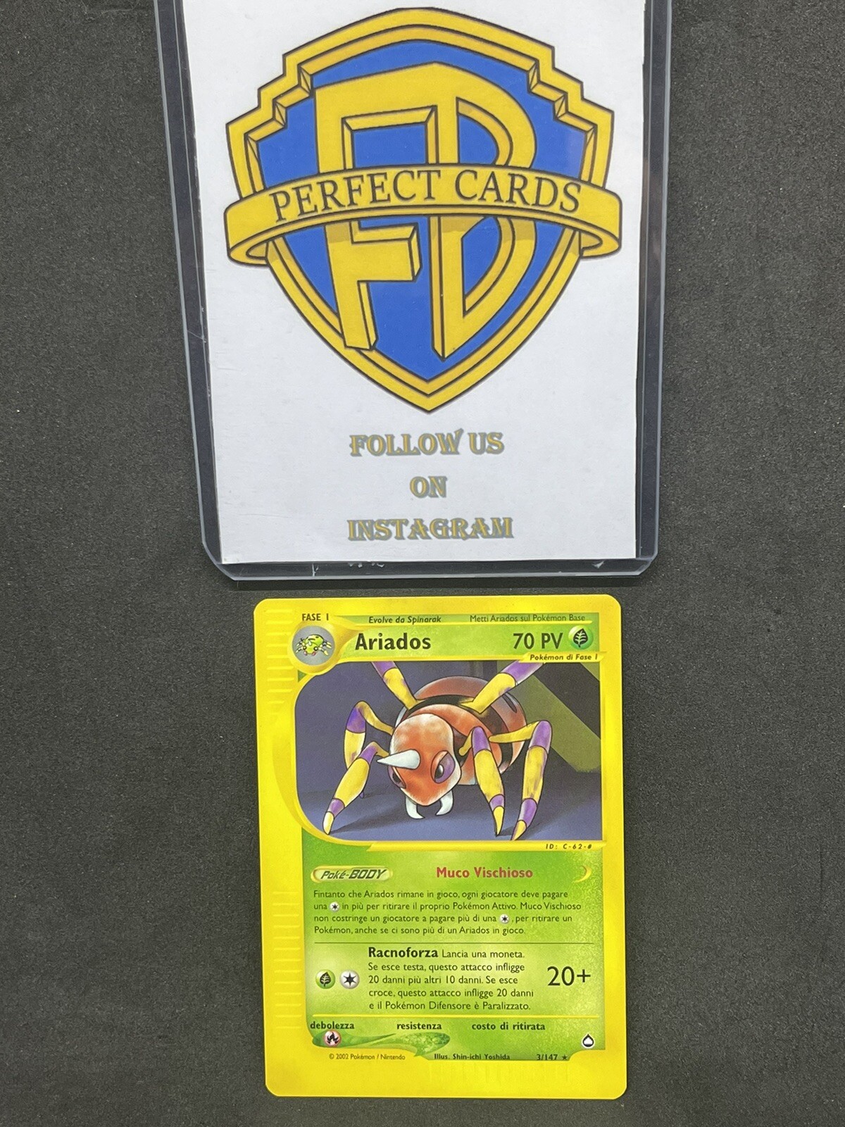 POKÉMON AQUAPOLIS ARIADOS RARA NONHOLO 3/147 NM