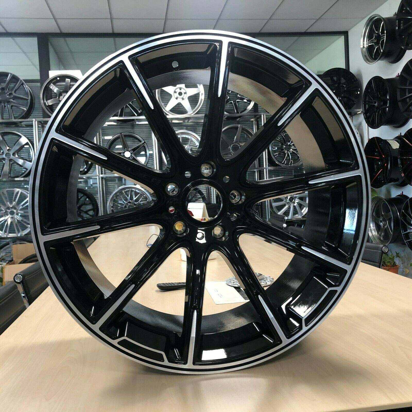 20'' Wheels fit Mercedes Brabus Style S550 CLS Bentley S63 E350 Tires GLC Black