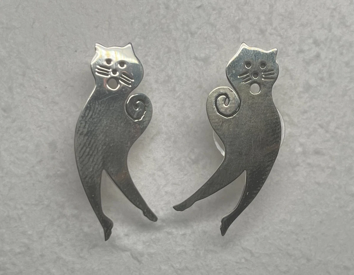 Cat earrings shop ebay
