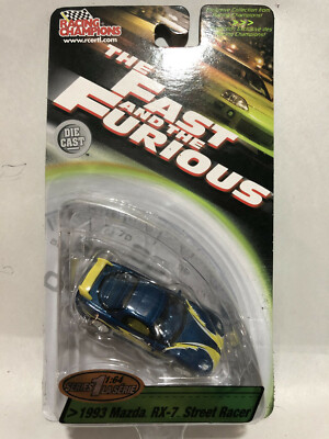 ミニカー THE FAST and the FURIOUS 1994 Mazda RX-7 1994 Mazda Rx-7 Minicar 1/18 Fast Furious Racing champion Near