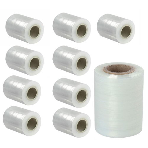 10 ROTOLI FILM ESTENSIBILE MANUALE H 12,5 CM TRASPARENTE MINI ROLL 23 micron