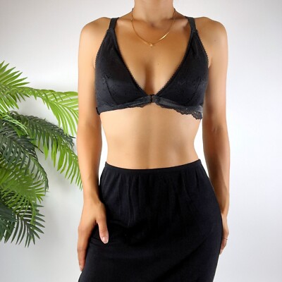 Vintage Y2K Grunge Victoria's Secret Black Lace Whimsygoth