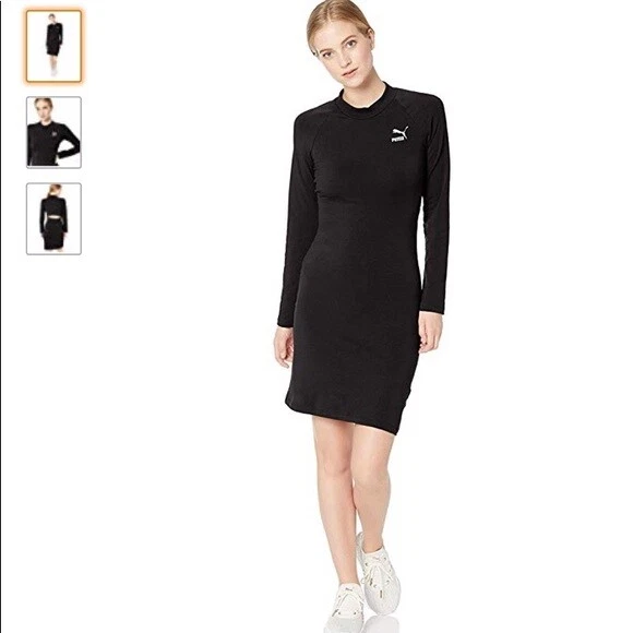 Black and best sale white puma dress