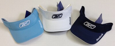 Classic Reebok Logo Adult Curved Brim Adjustable Fit Sport Shell Sun Visor NEW!