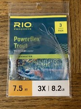 Rio Powerflex Trout Tapered Leader 7.5 FT 8.2 LB