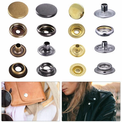 ARTANDCRAFTSLONDON 20mm Heavy Duty Press Studs Snap Fasteners Poppers Buttons Leather Jacket Coats