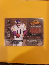 2002 Absolute Memorabilia Leather and Laces #LL5 Daunte Culpepper #'d 110/250
