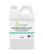 Fractionated Coconut Oil 100% Pure & Natural Cold Pressed Premium 64 fl oz
