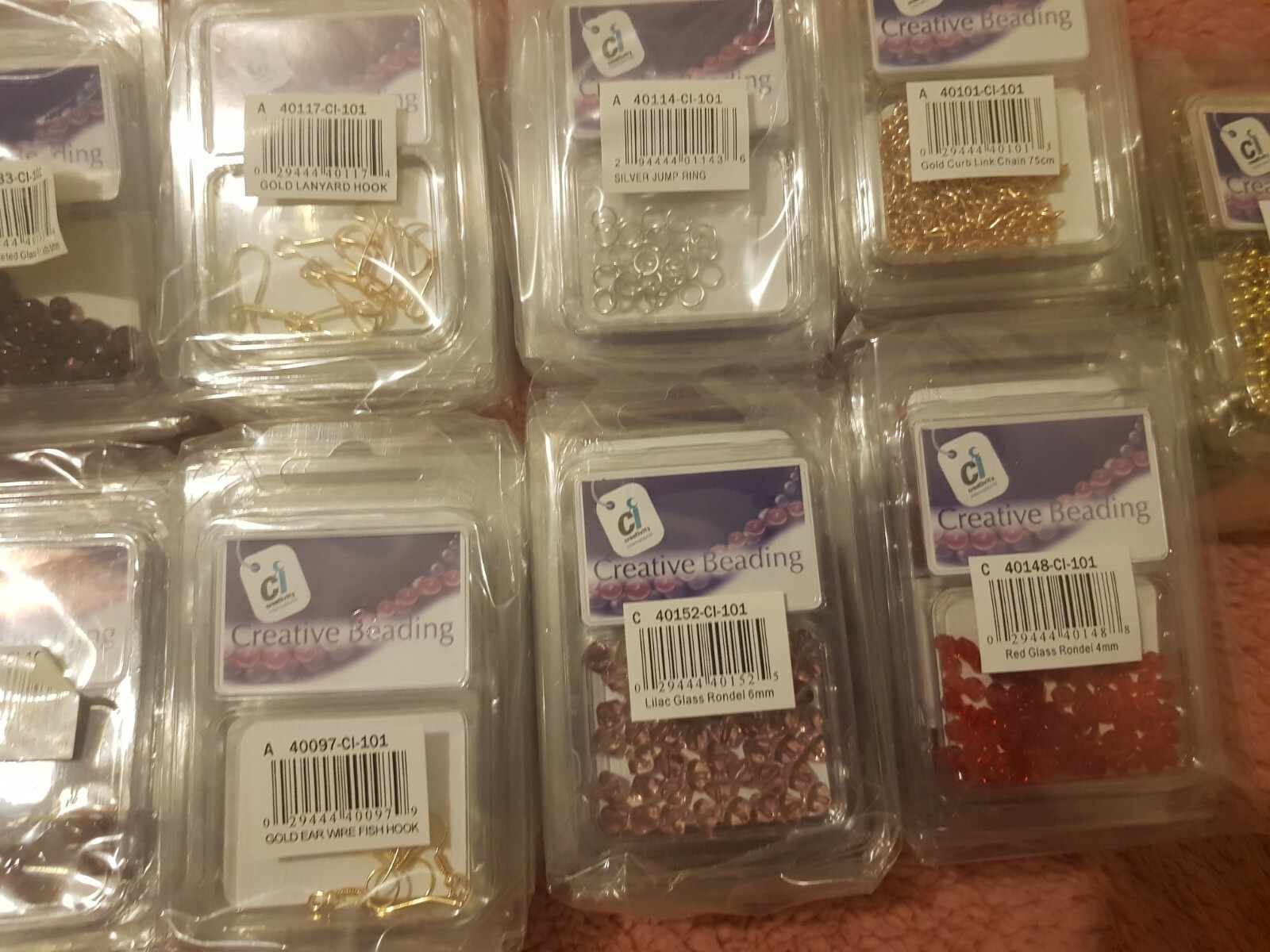 Job lot 30 packs jewellery making findings and beads. eBay