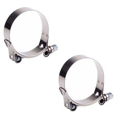 2 x 2.5 Stainless Steel T Bolt Clamp Turbo In...