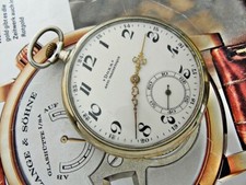 Nice Doxa pocket watch porcelain dial from the 1920s.