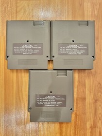 Lot Of 3 NES Games Tiger Heli Top Gun Monopoly Tested Original Working