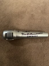 Marty Brennaman Autographed Microphone Cincinnati Reds Baseball Announcer