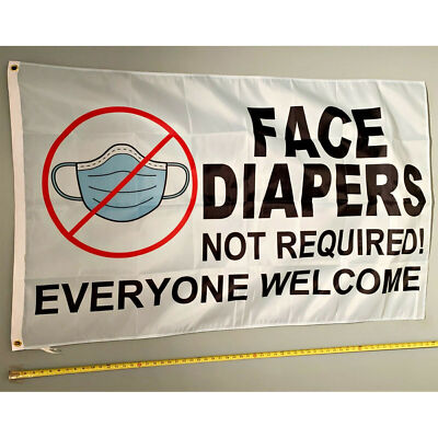Donald Trump FLAG ! Face Diapers Biden 2024 USA Sign 3x5'