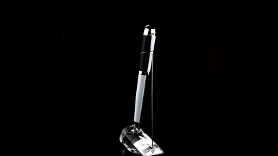 ペン✒️ Xezo Visionary Ballpoint Pen, Black & White Enamel Colorblock