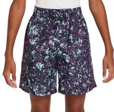 Nike Boy's Purple Standard Fit Polyester Shorts Size Youth Large 56 Off MSRP NWT