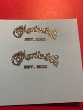 Vintage Martin Guitar Headstock Waterslide Metallic Decals Two per order M1